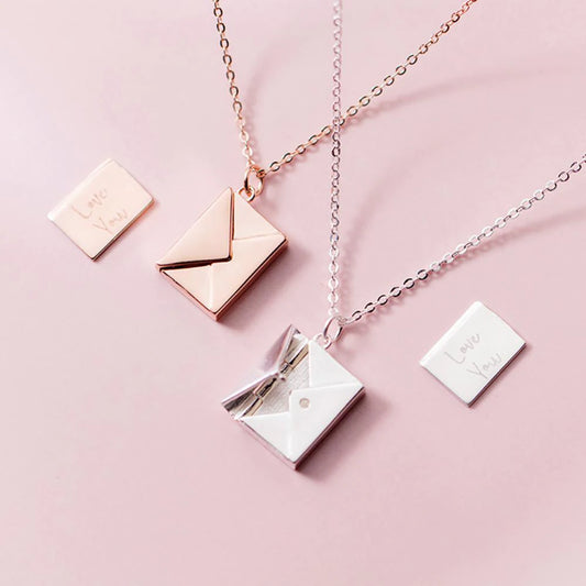 Personalized Envelope Necklace